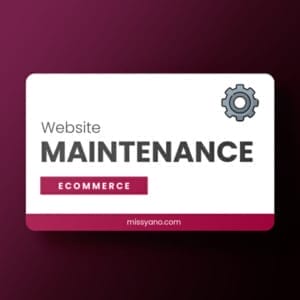 e commerce web maintenance