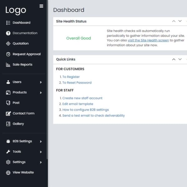 custom dashboard service