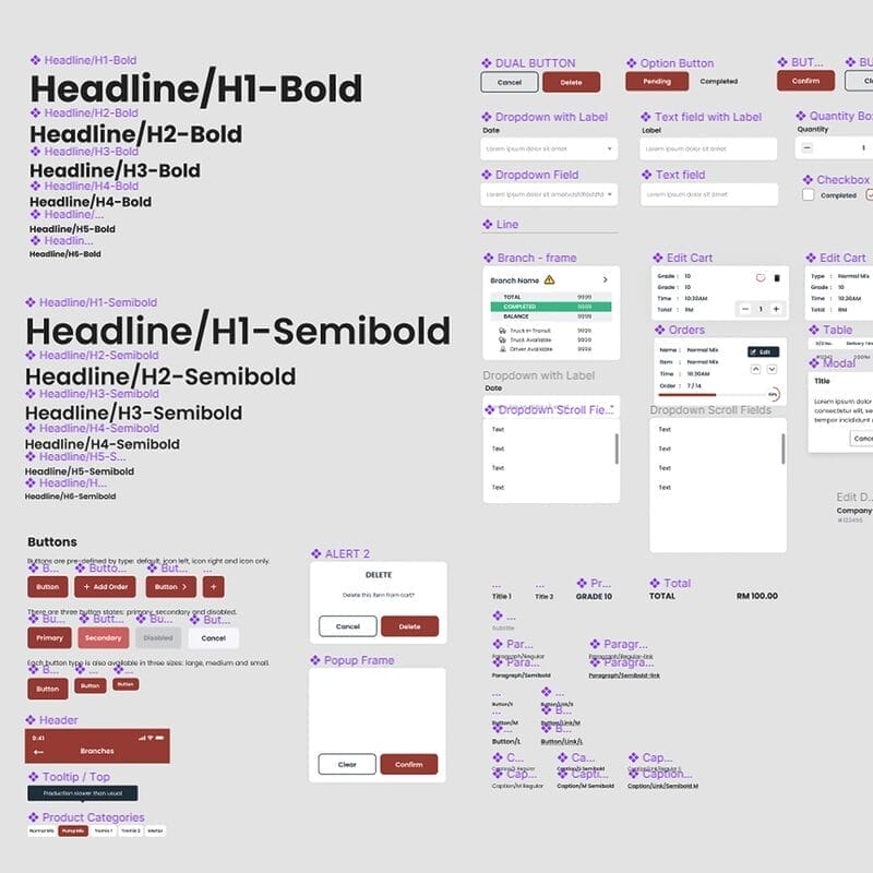 mobile app design system