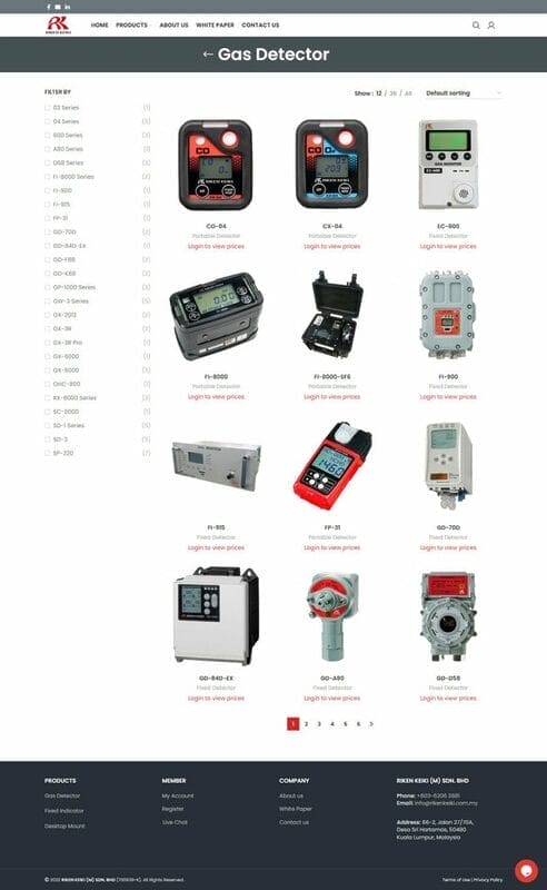 rikenkeiki product page